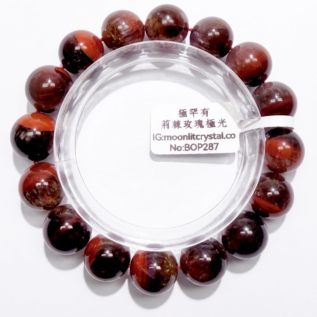 極罕有荊棘玫瑰極光23 12mm+ | 突破困境 | 強效療癒 | 情緒修復 | 提升行動力 | 提升自信心 | 高頻水晶 | 靈性覺醒