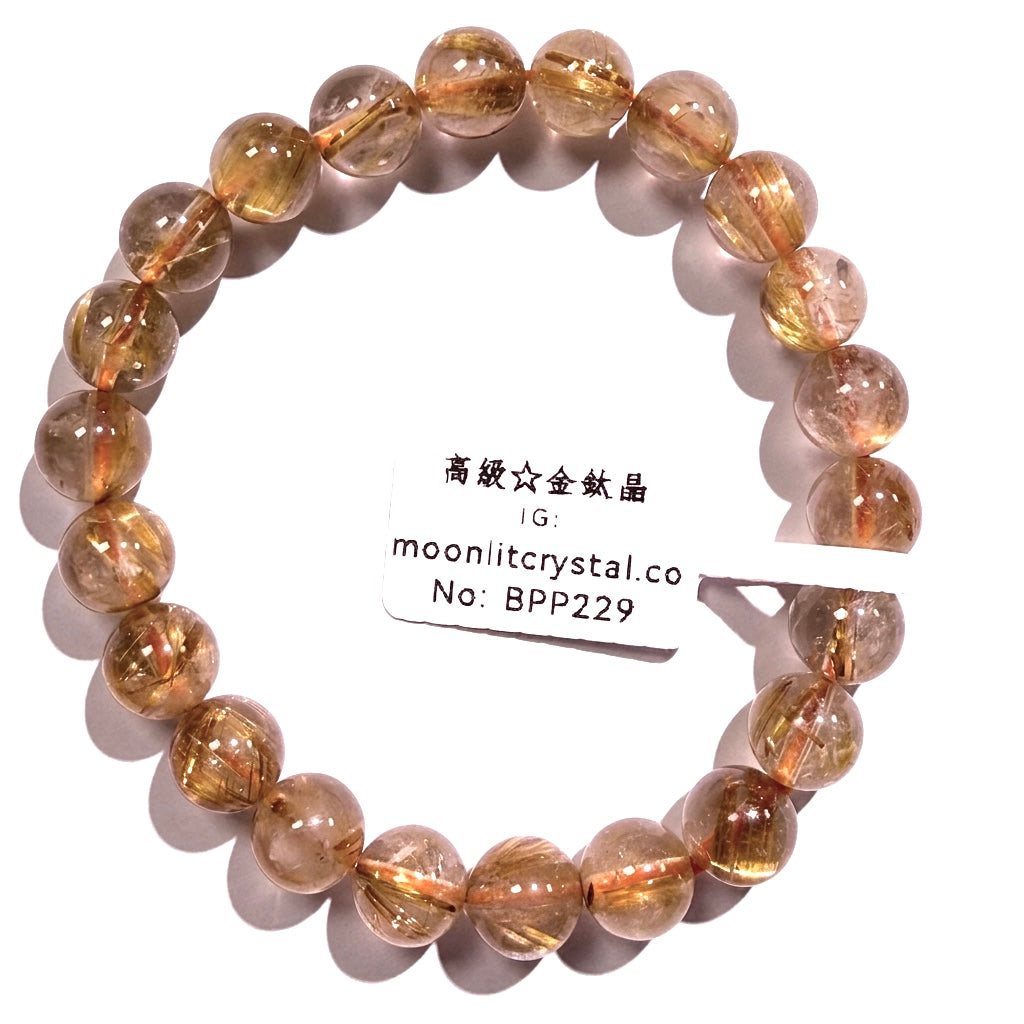 高級金鈦晶 8mm+ | 招正財 | 招偏財 | 旺事業 | 提升氣場 | 自信心 | 避邪擋煞 | 防小人