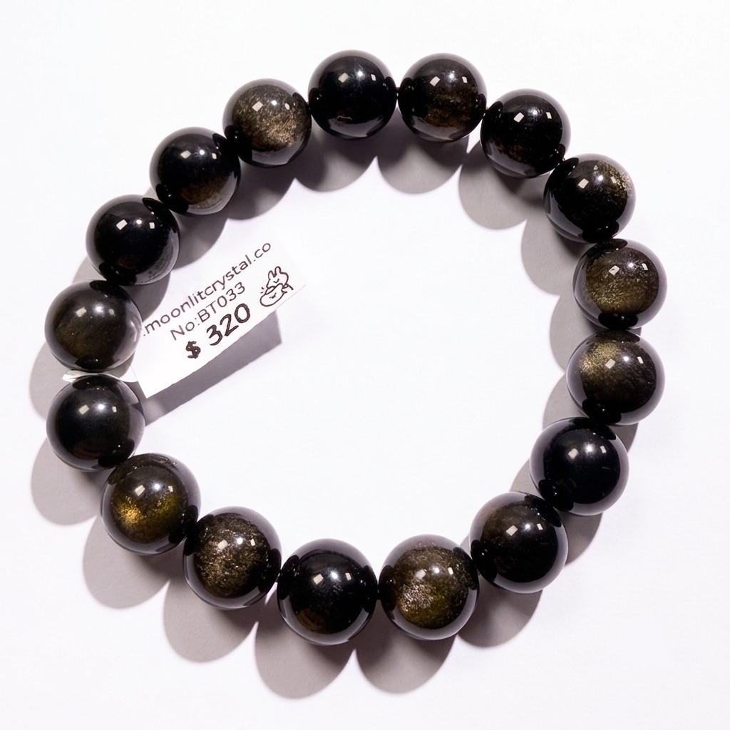 Gold Grade Golden Obsidian 12mm+ | Powerful Wealth Attraction | Attracts Windfall Luck | Wards Off Evil and Blocks Negative Energy | Protects Against Slanderers | Absorbs Negative Energy | Eliminates Sickness | Amulet