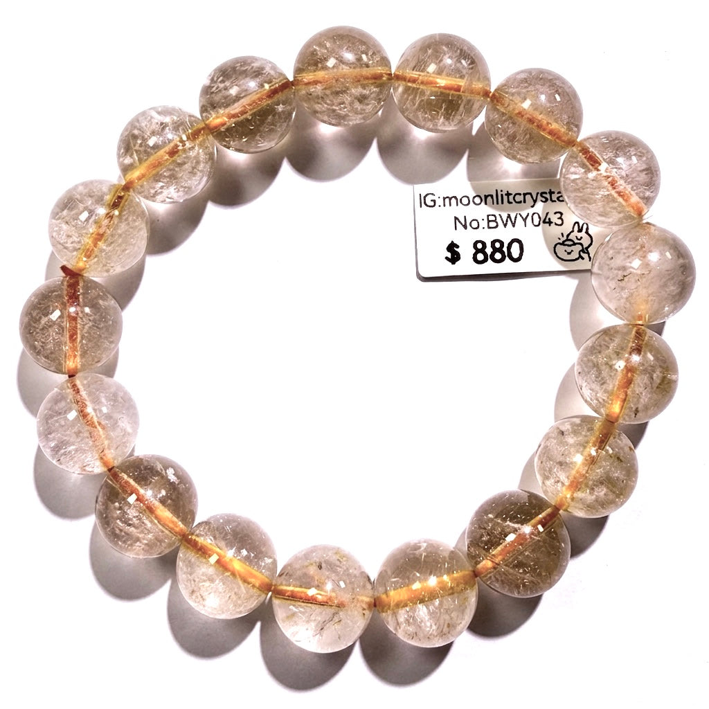 冰透金髮晶 12mm+ | 強效招財 | 招正財 | 招偏財 | 旺事業 | 提升氣場 | 自信心 | 避邪擋煞 | 防小人