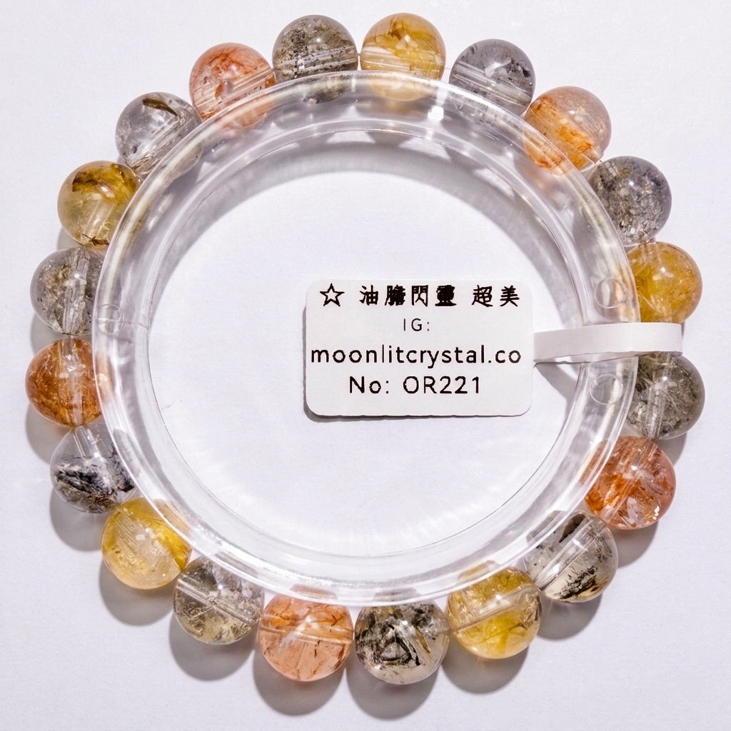 Oil Included Herkimer Diamond 10mm+ | High-Frequency Crystal | Fluorescent Reaction | Wards Off Evil & Negativity | Attracts Wealth & Windfall | Clears Negative Energy